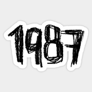 1987 Legend, Birthay Birth Year 1987 Sticker